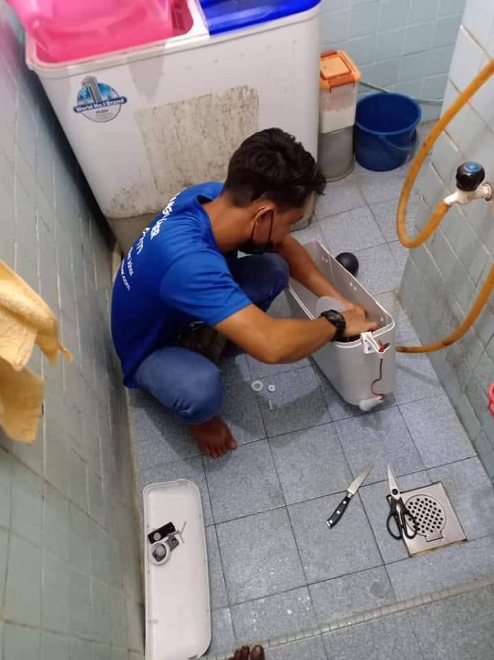Gömme Sifon Tamiri temiz müdahale
